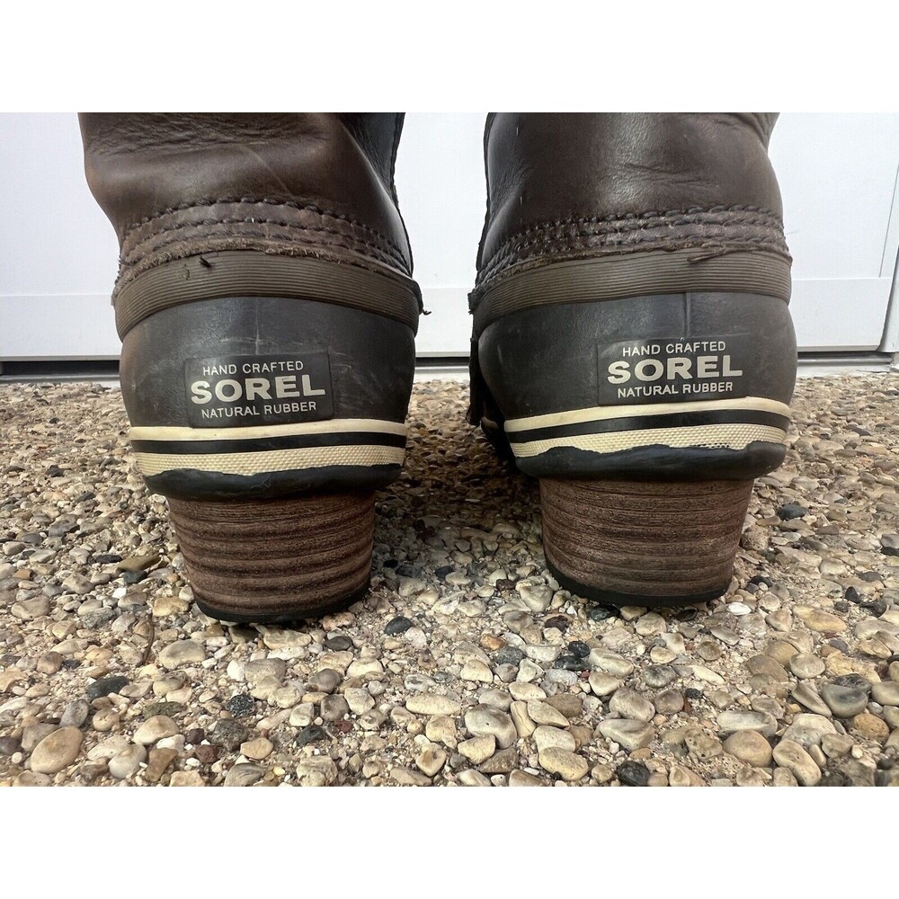 SOREL Conquest Carly Womens Sz 7.5 Tall Winter Boots NL2033-208 Brown - Picture 5 of 9